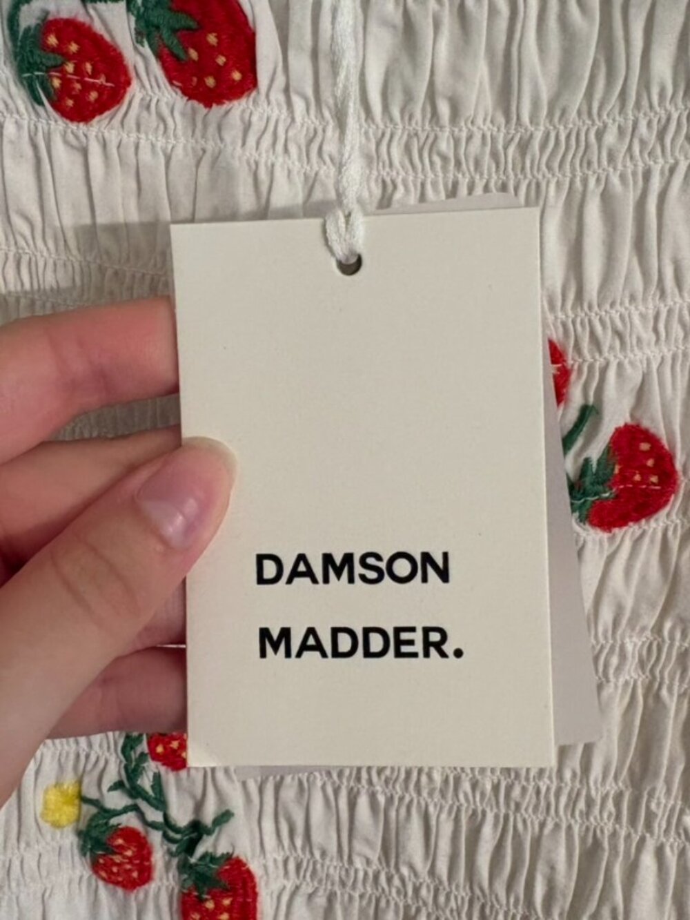 NWT Damson Madder Strawberry Midi Dress - Picture 2 of 5
